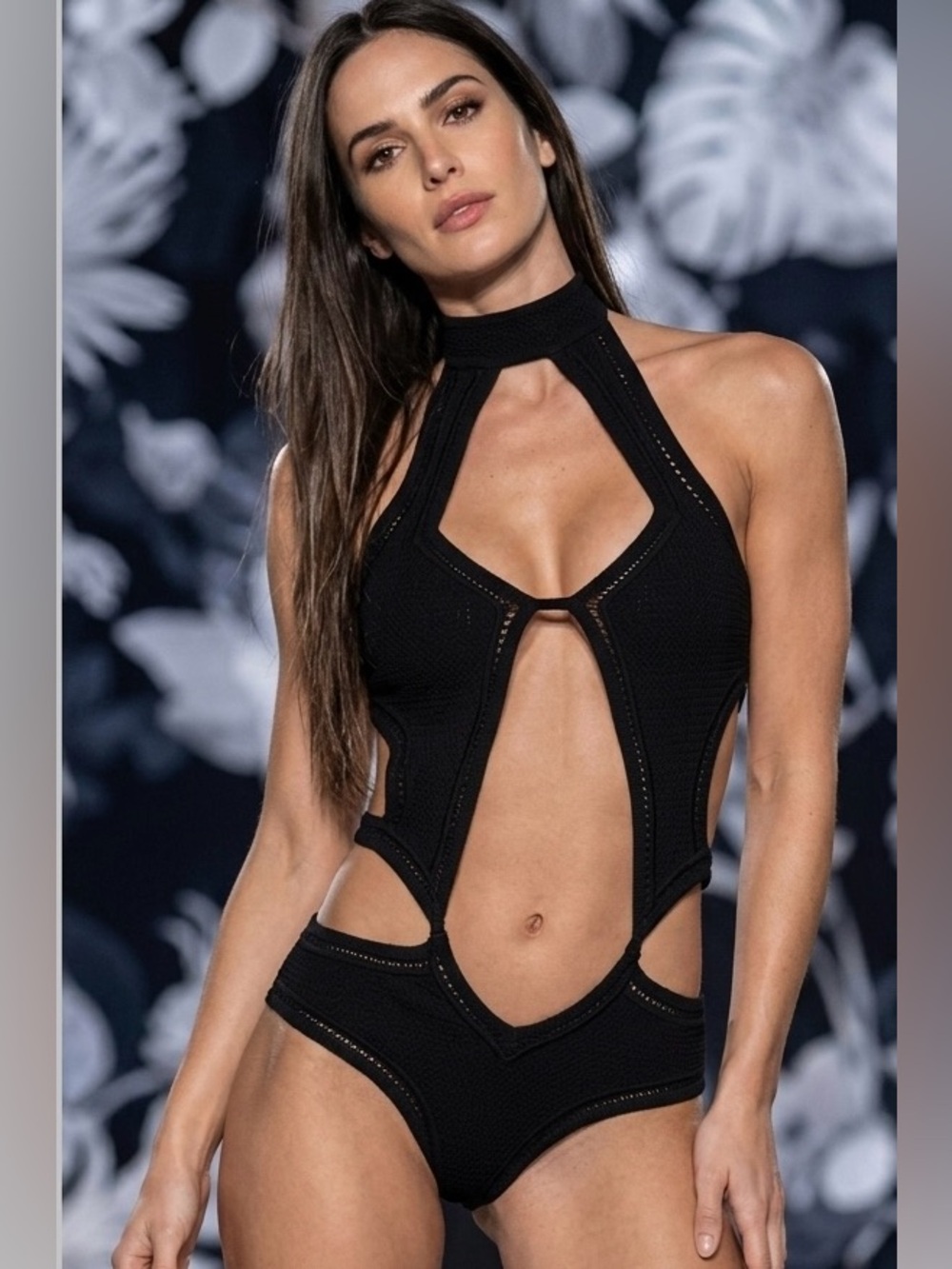 Sexy bodysuit with cutouts